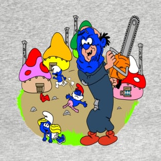 Smurf Village Chainsaw Massacre T-Shirt